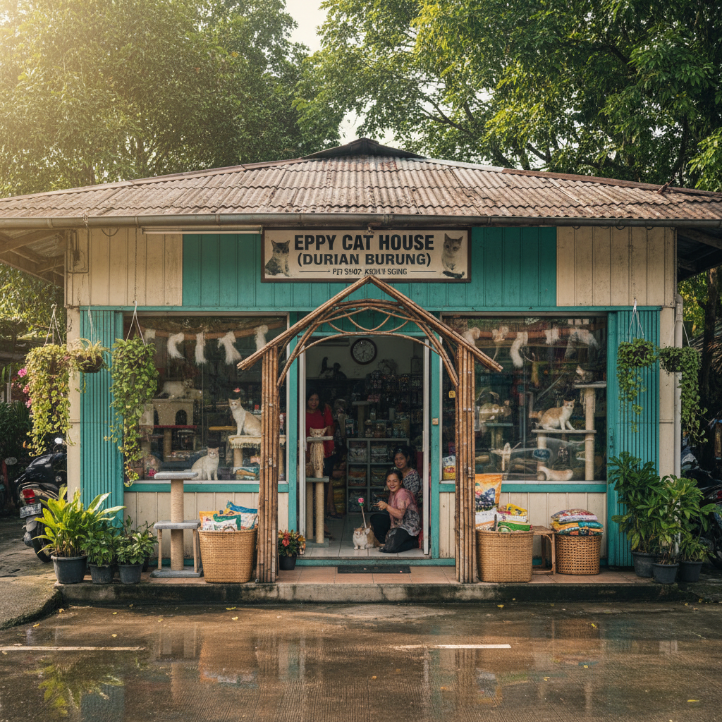 Kedai Kucing Eppy Cat House - Durian Burung