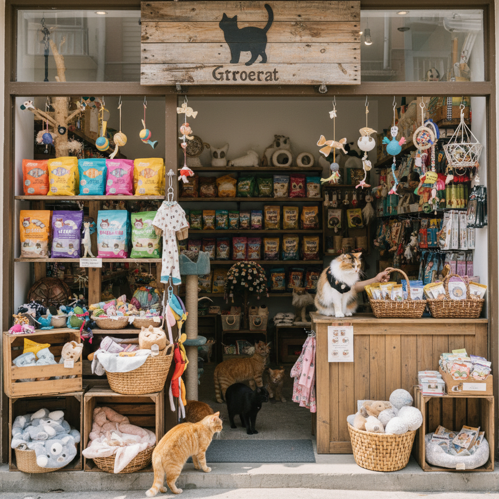 kittycat grocery 1 Kucing Comel di Kedai Runcit