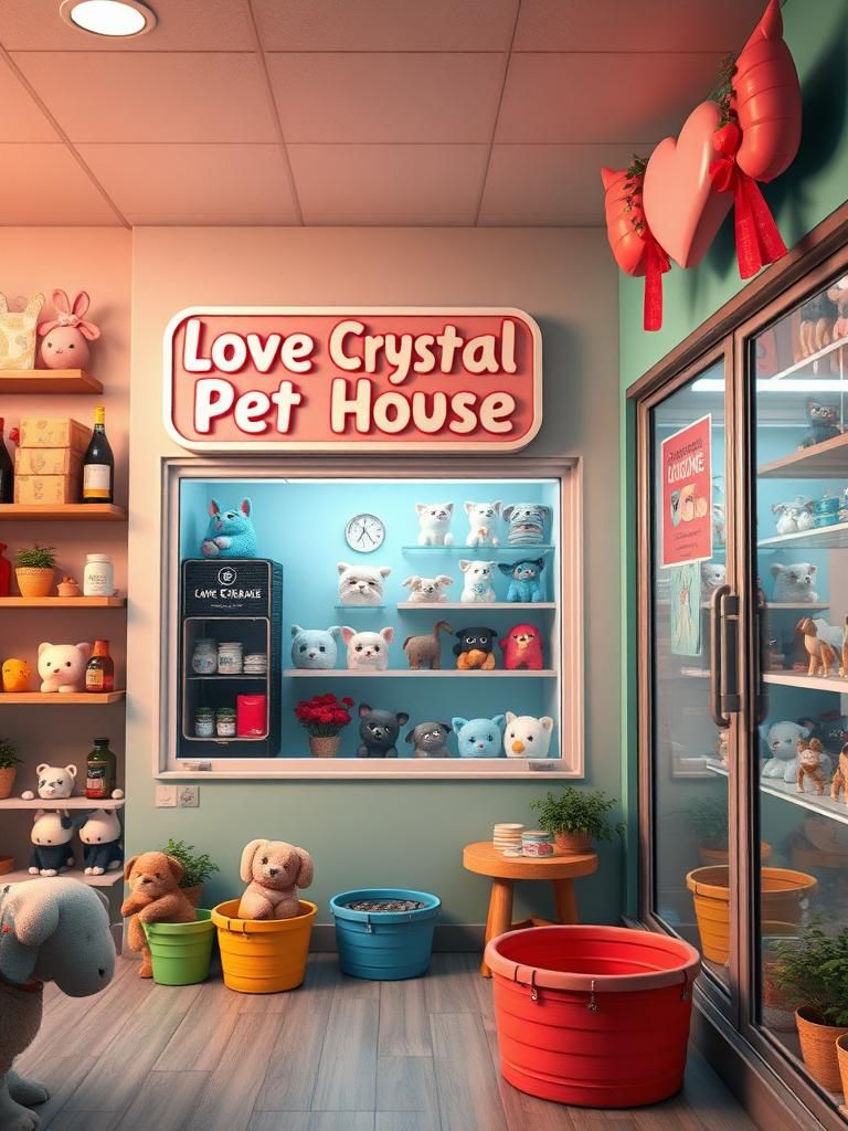 Love Crystal Pet House 1 Love Crystal Pet House