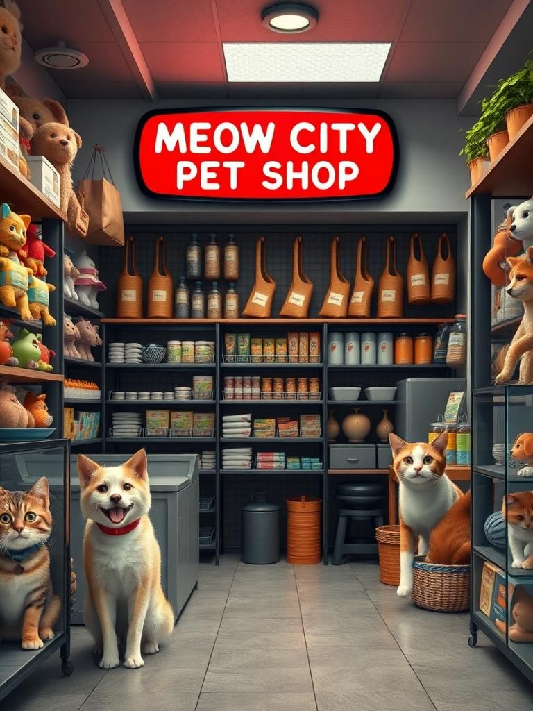 MEOW CITY PET SHOP 1 MEOW CITY PET SHOP