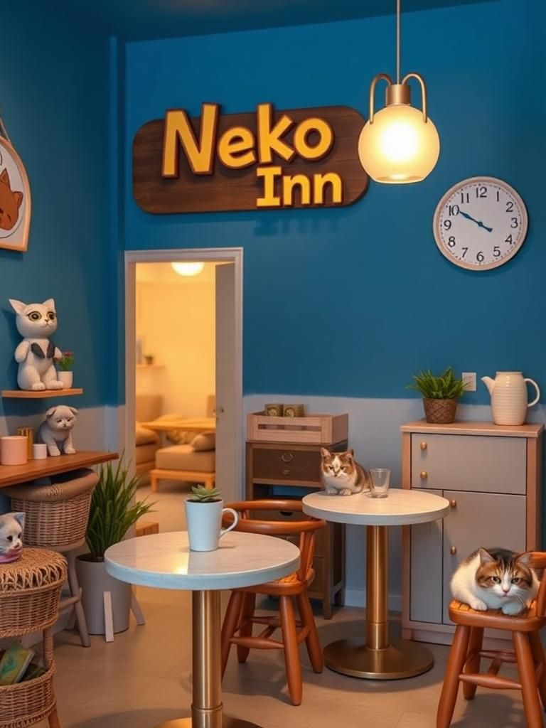 Neko Inn Cat Hotel, Grooming & Cafe i-Santorini