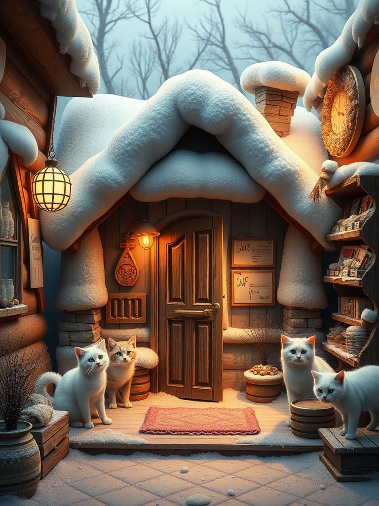 Snowfurry Cat House